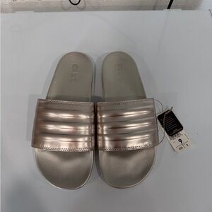 Adidas Women's Metallic Slides